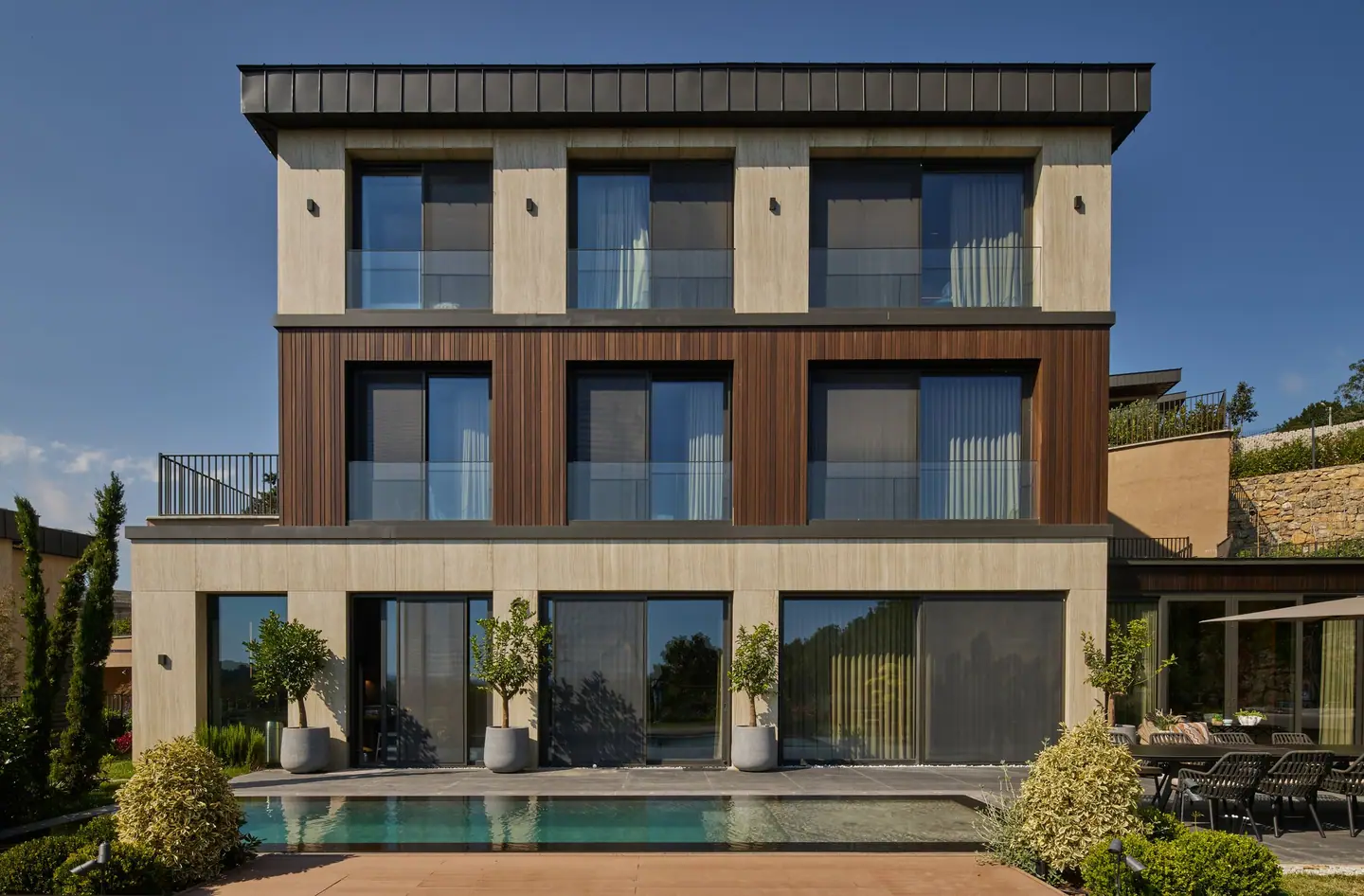 A casamore house on its hillside